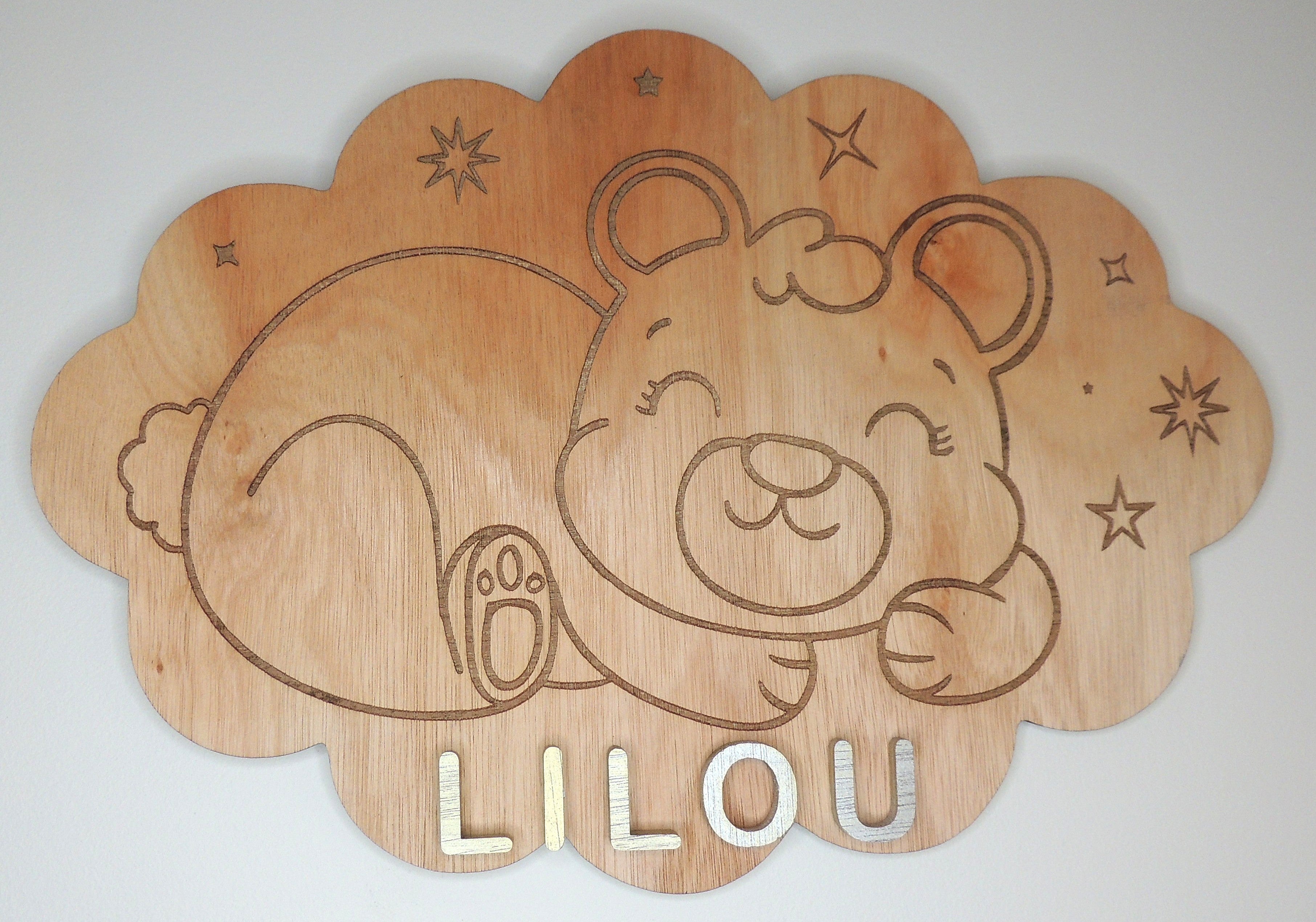 Décoration de porte personnalisée pour enfant 8 modèles au choix
