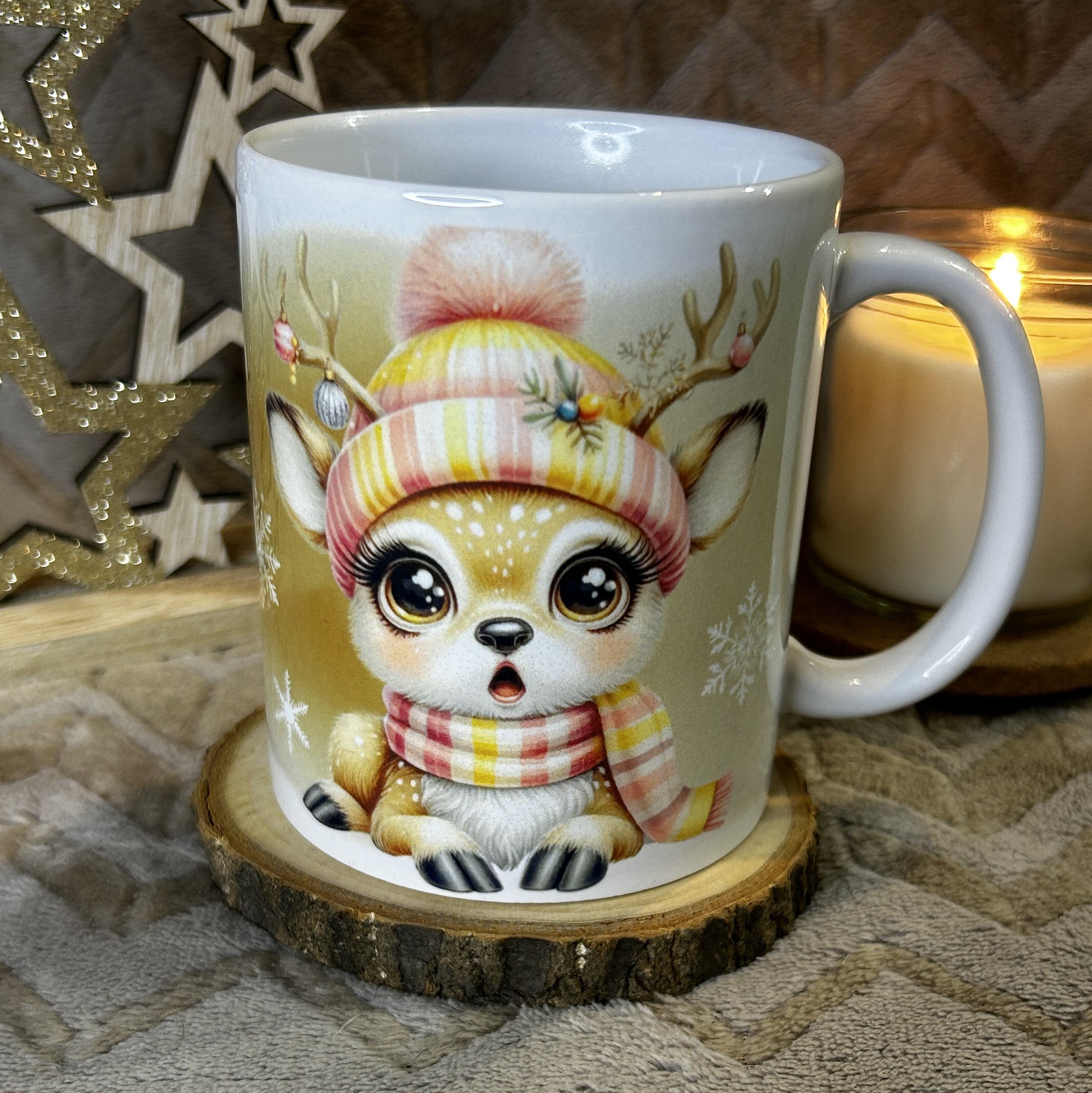 mug petits rennes de Noël à personnaliser
