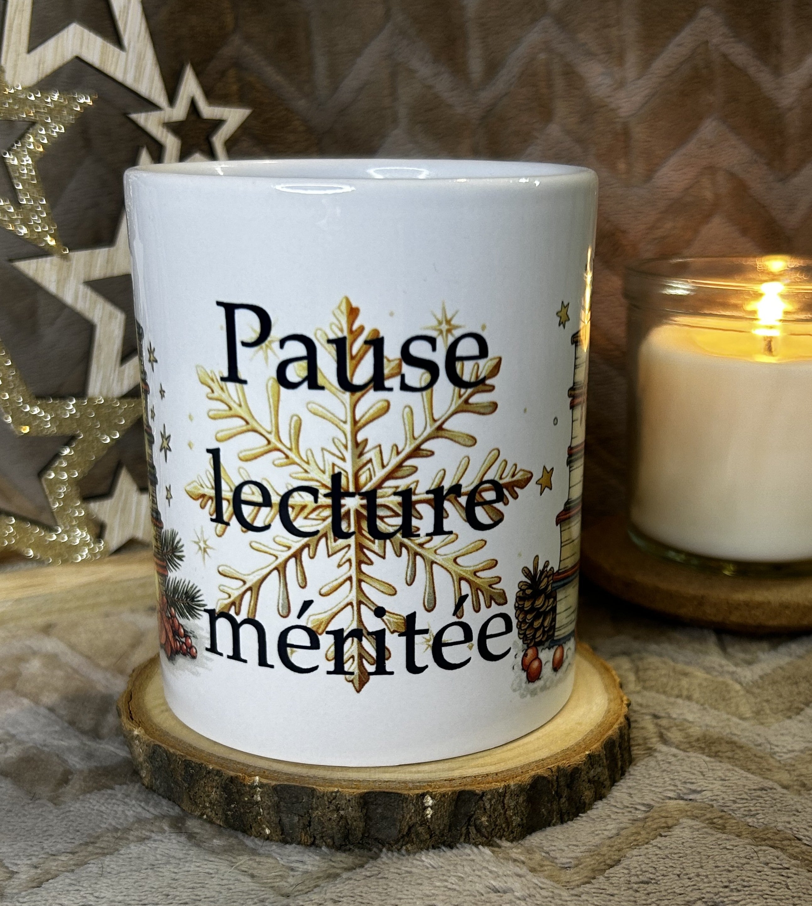 mug pause lecture activée à personnaliser