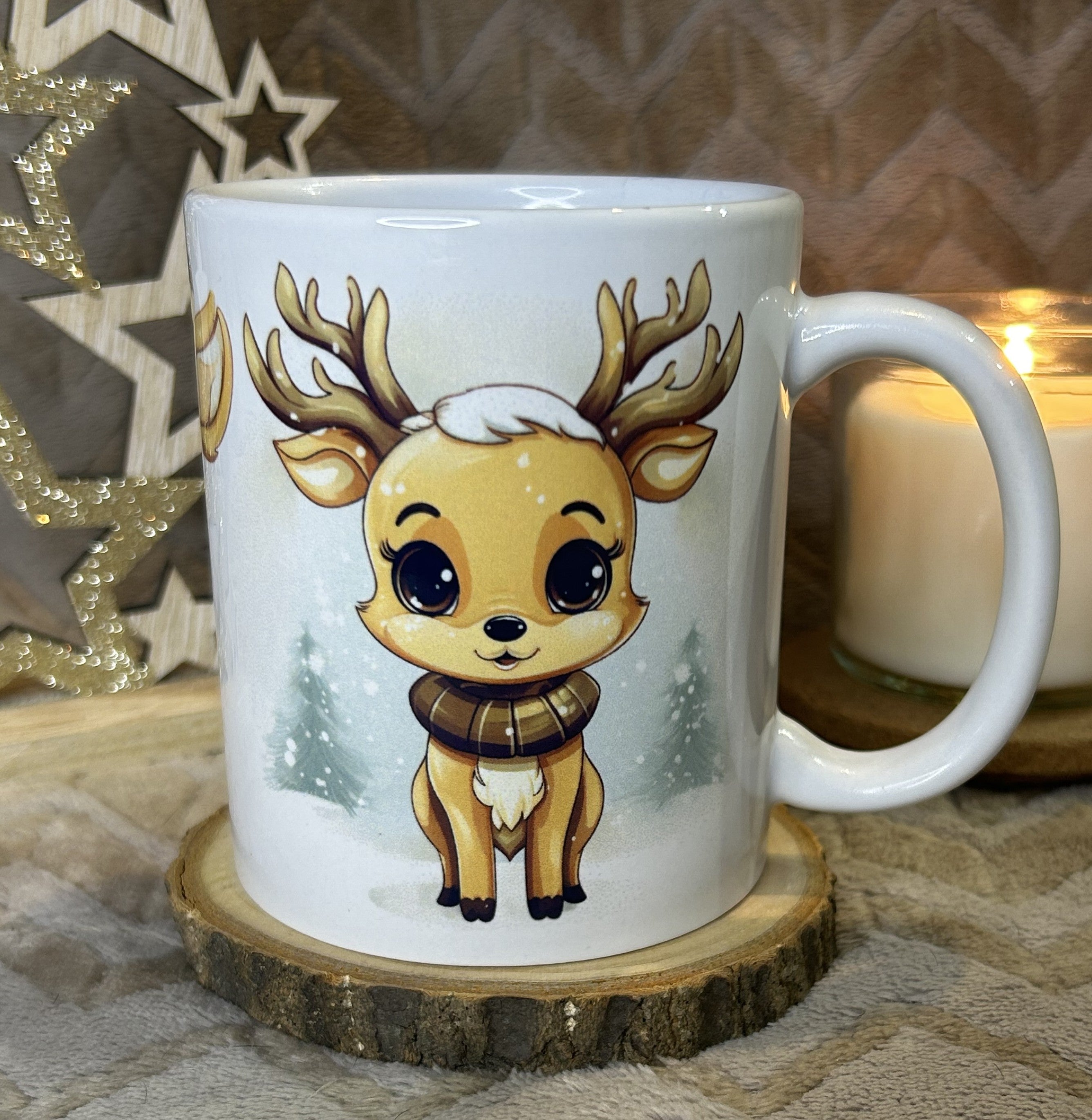 mug petits rennes d'hiver à personnaliser