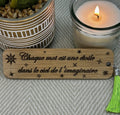 Marque pages citation inspirante au choix - Format petit ou grand