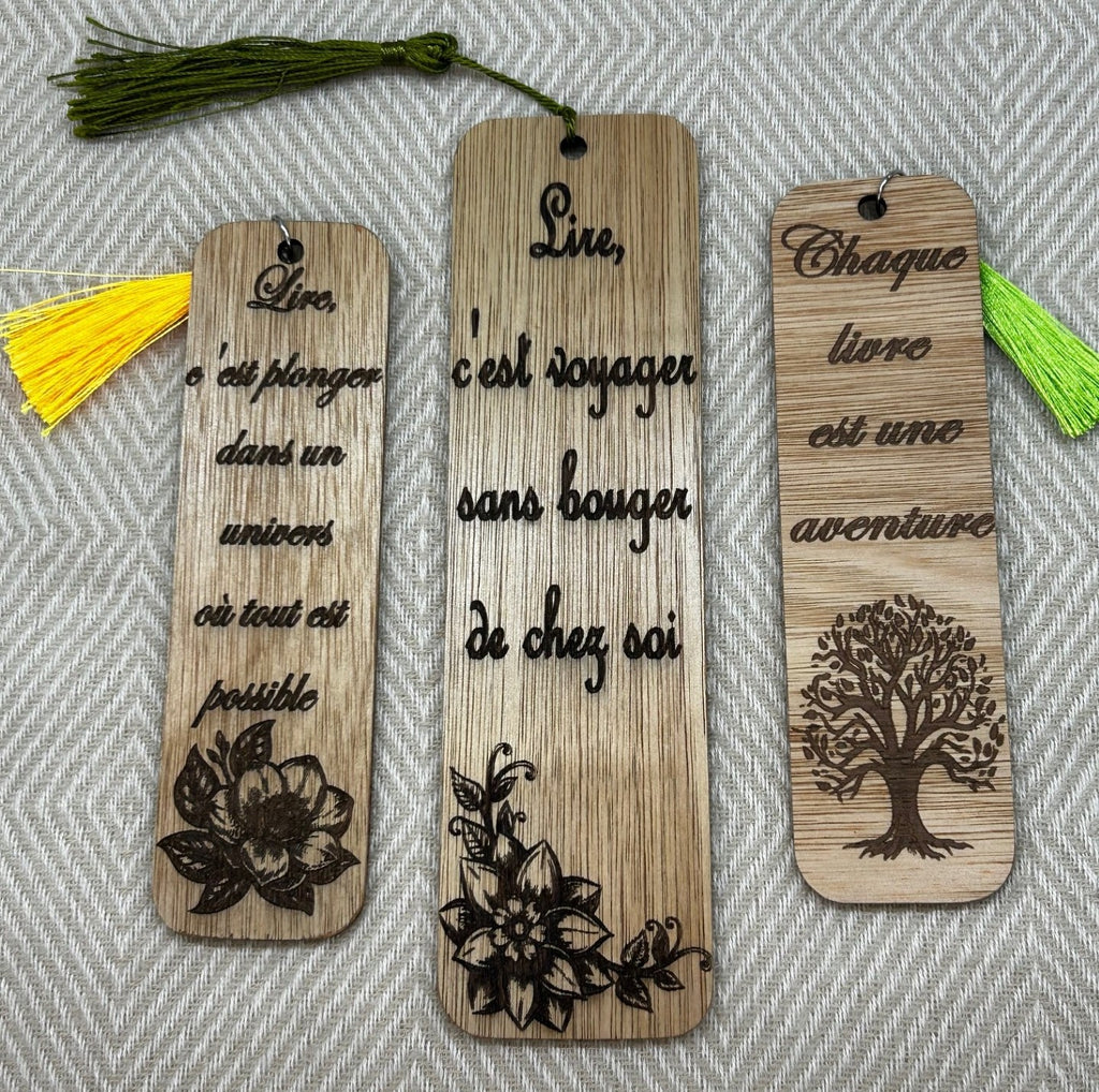 Marque pages naturel au choix - Format petit ou grand
