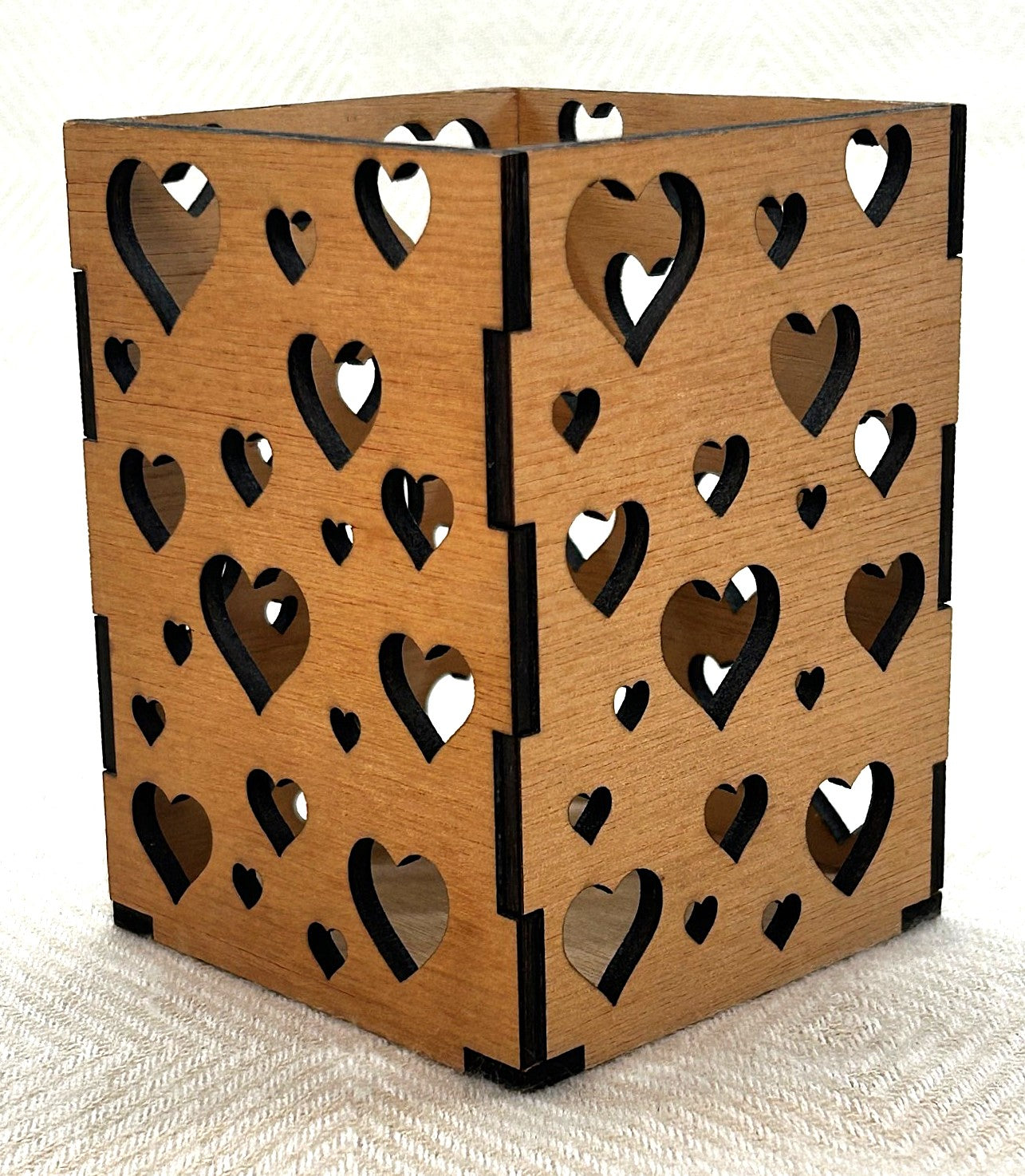 Pot à crayons en bois design naturel et bien être au choix à personnaliser