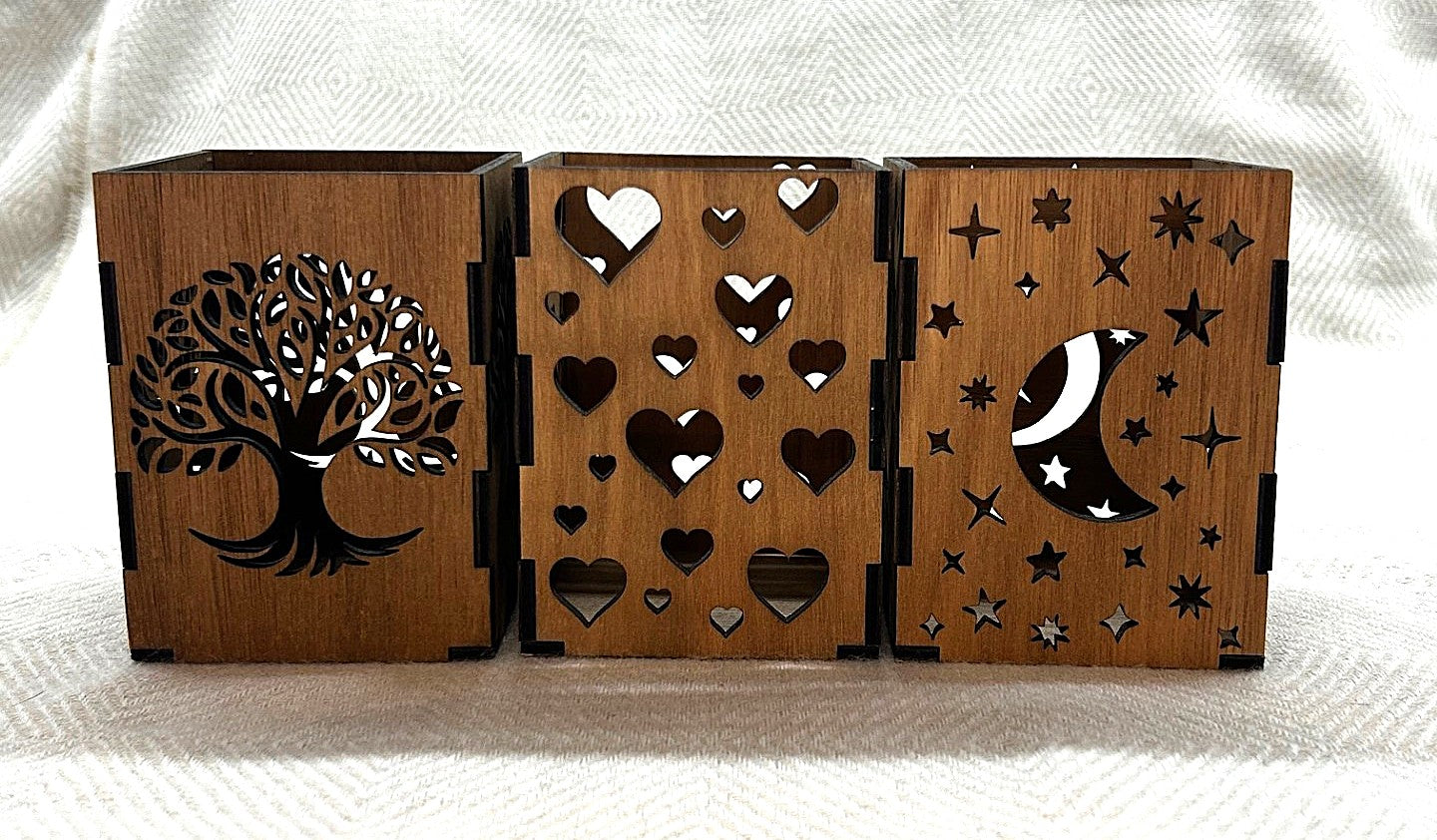 Pot à crayons en bois design naturel et bien être au choix à personnaliser