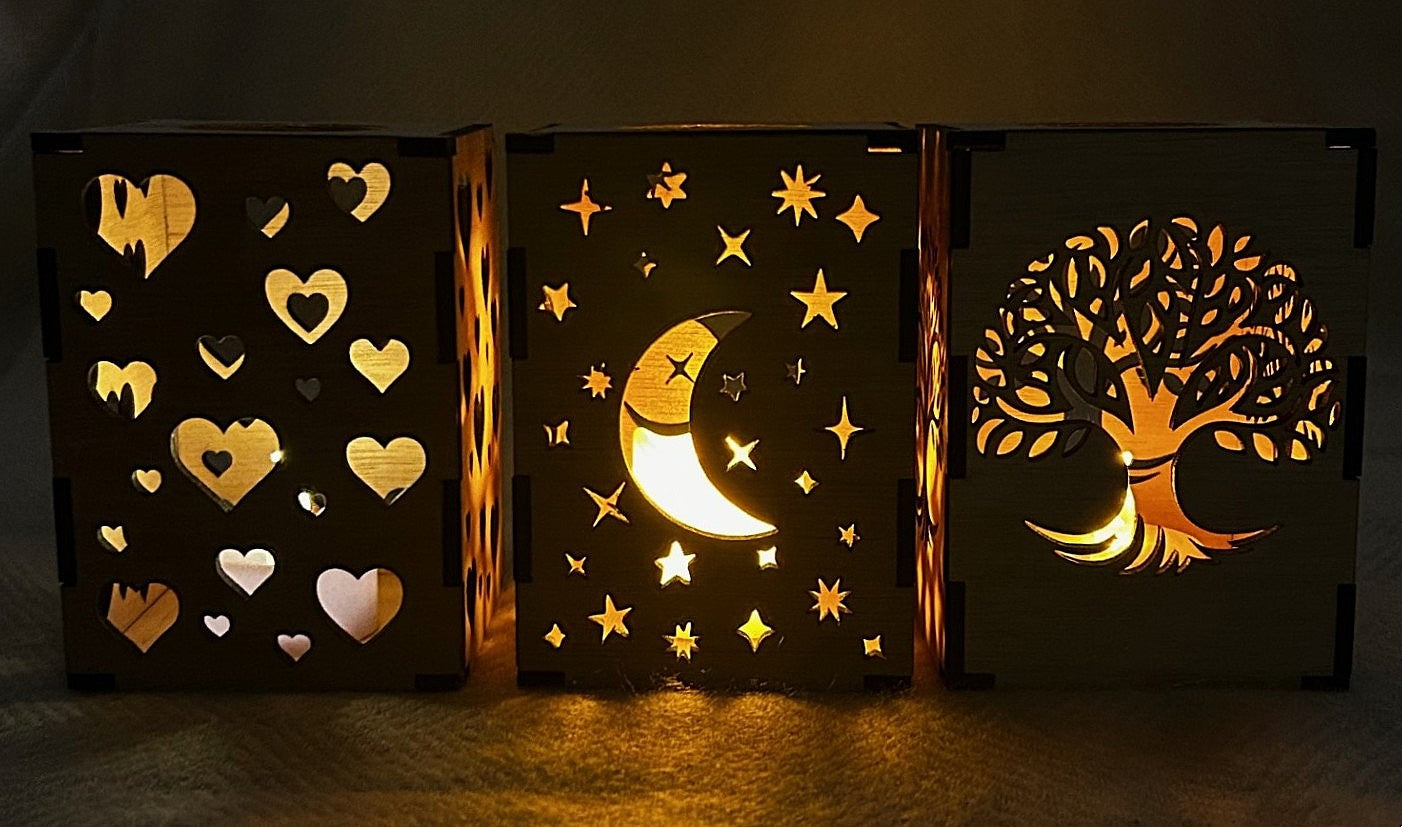 Photophore en bois design naturel et bien être au choix à personnaliser