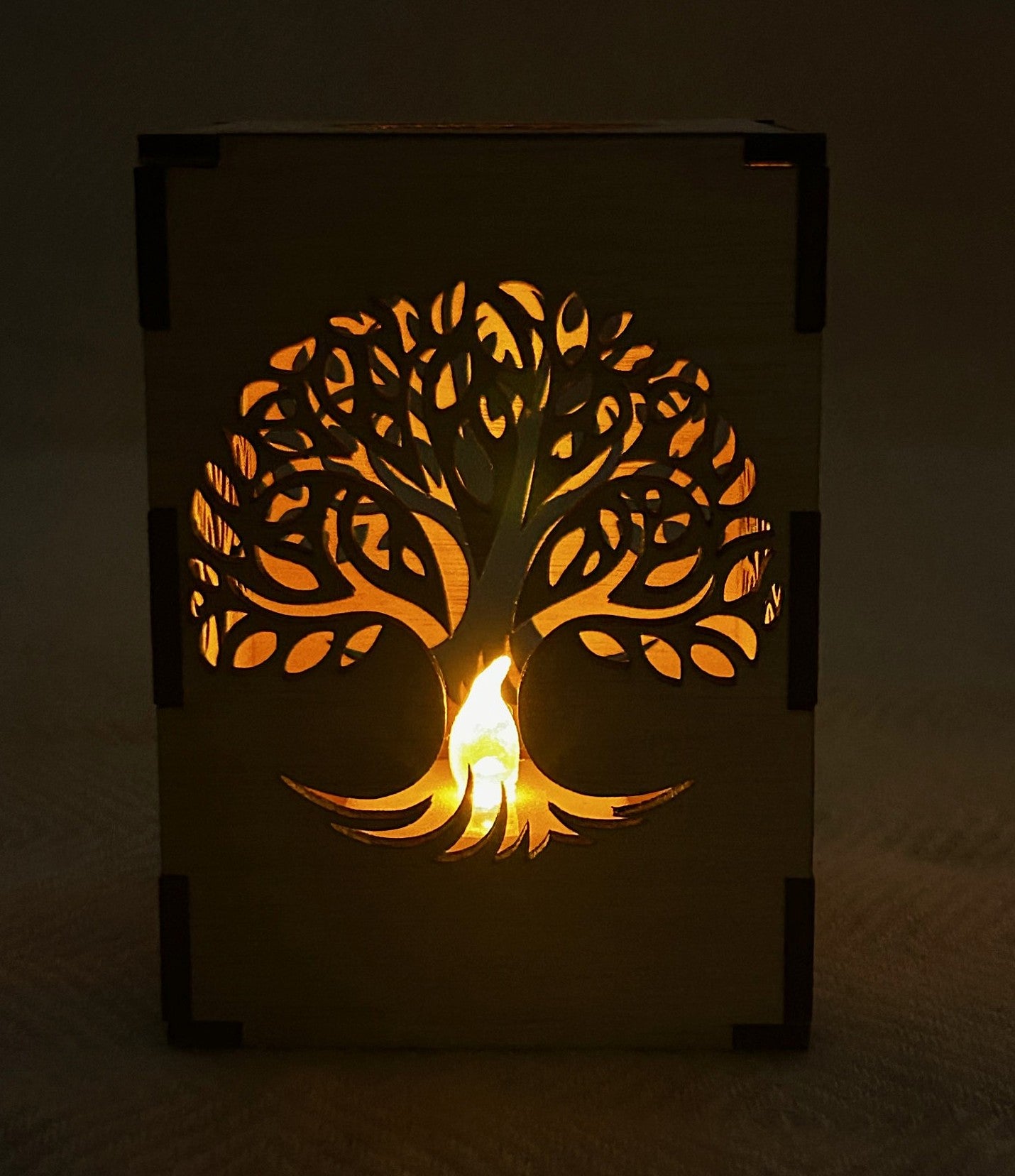 Photophore en bois design naturel et bien être au choix à personnaliser